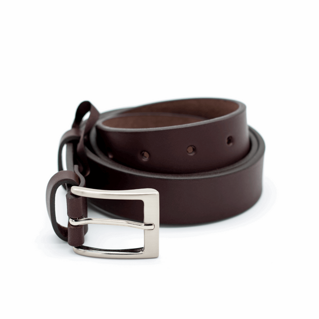 Ceinture cuir marron 30mm