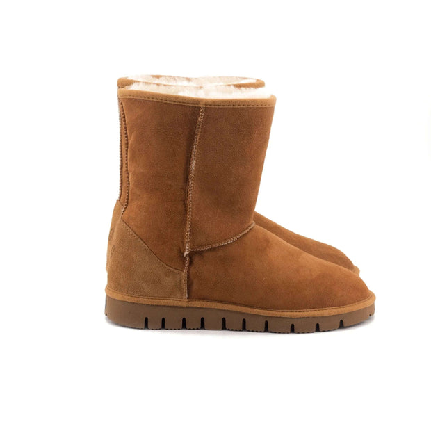 Boots camel en mouton