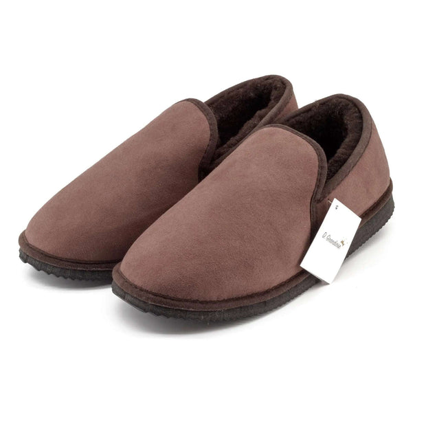 Charentaises coffee en peau de mouton