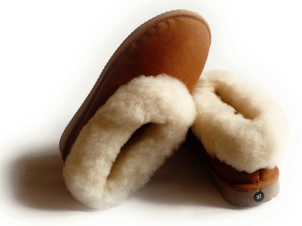 Chaussons en peau de mouton