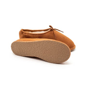 Ballerines en peau de mouton Camel