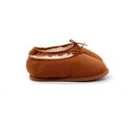 Ballerines en peau de mouton Camel