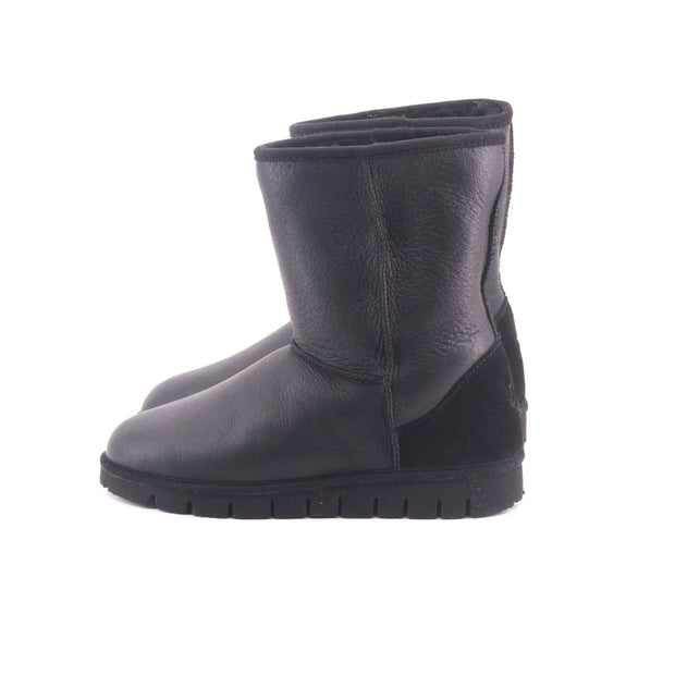 Boots noires peau en mouton