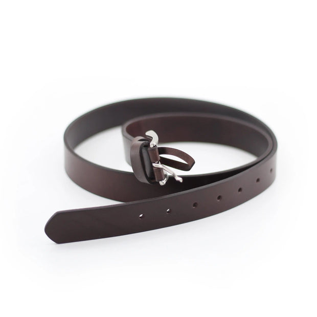 Ceinture cuir marron 30mm