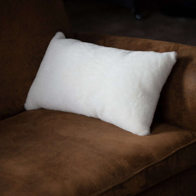Coussin en peau de mouton rectangulaire