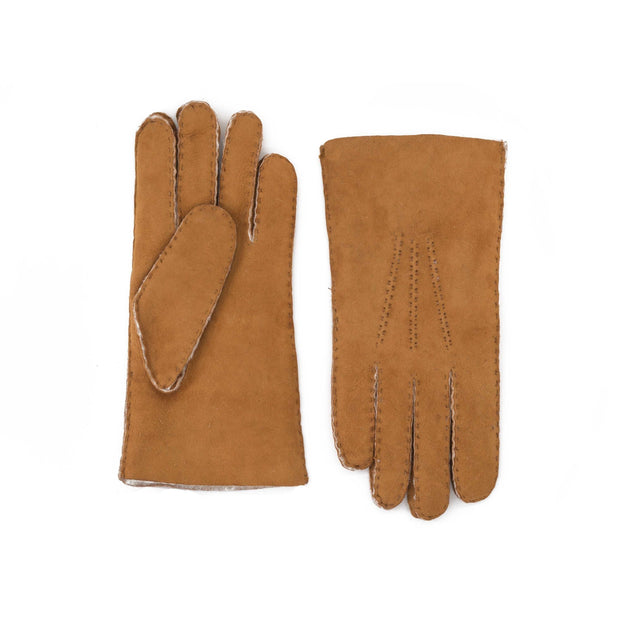 Gants en peau de mouton camel