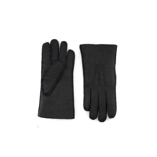 Gants en peau de mouton nappa noire