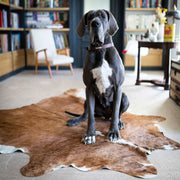 Peau de vache marron