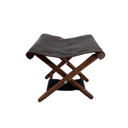 Petit tabouret en cuir