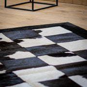 Tapis Patchwork noir et blanc